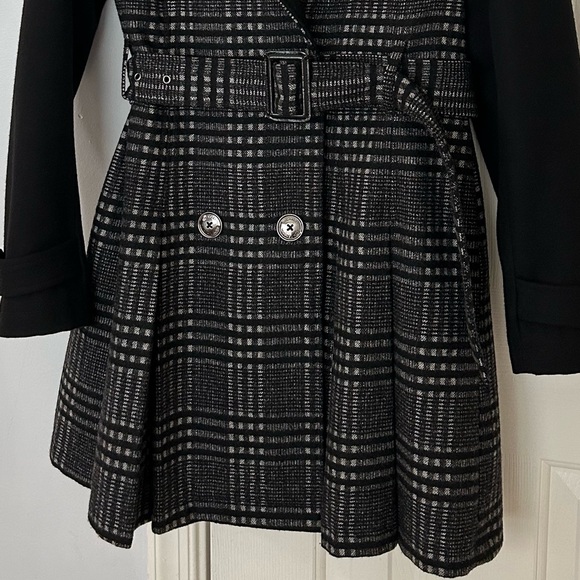 Michael Kors Classy Timeless Chic Blended Wool Coat, Outerwear, Pleats, Pockets - Picture 7 of 14